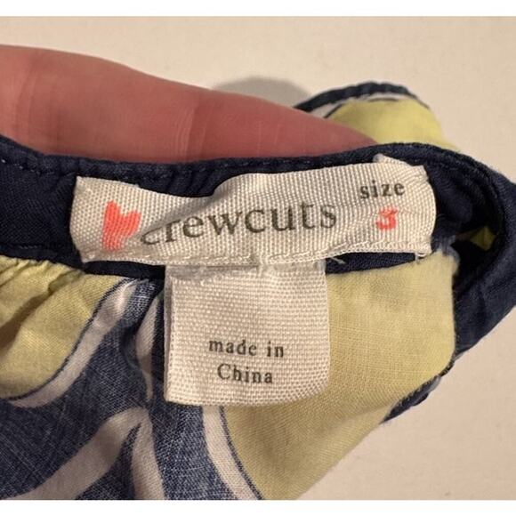 Crewcuts Size 3 Multi Color Sleeveless Print Dress 100% Cotton Pockets Resort - Picture 7 of 8